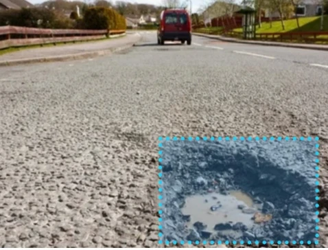 道路坑洞识别
